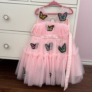 Butterfly gem tulle dress - like new